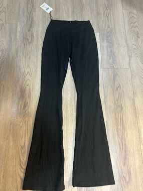 Azure Fit  Black Boot-Cut Flare Pants